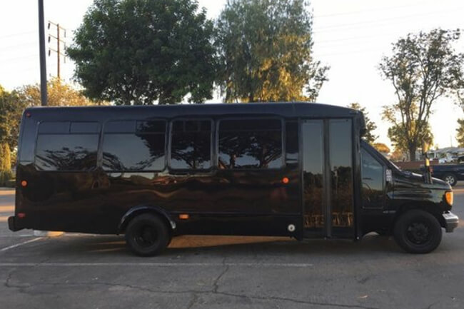 Black party bus